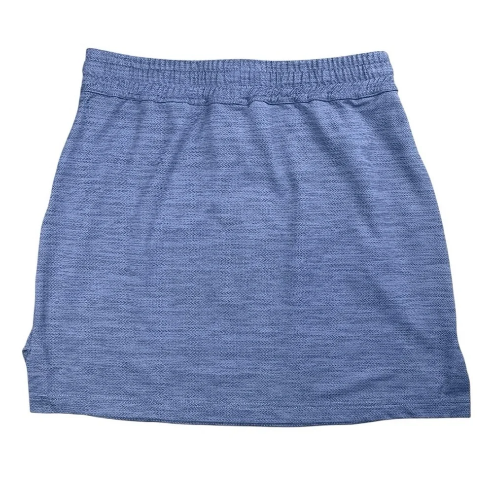 Toad & Co Women’s Mini Skirt With Elastic Waist In Blue Size Medium